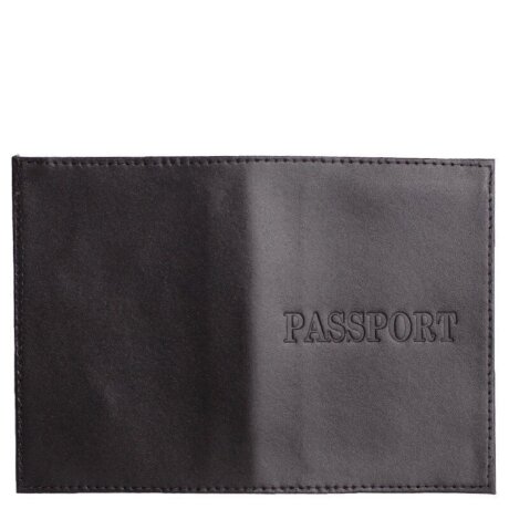 Обложка на паспорт черн/глад/мат