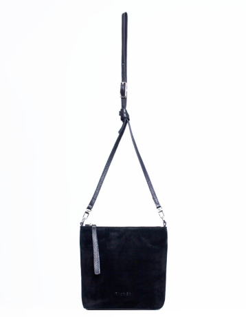 Сумка замшевая Richet 3245LNC black