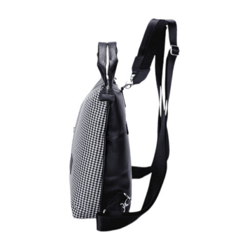 Сумка-рюкзак KN 006-00307 черн/клетка.