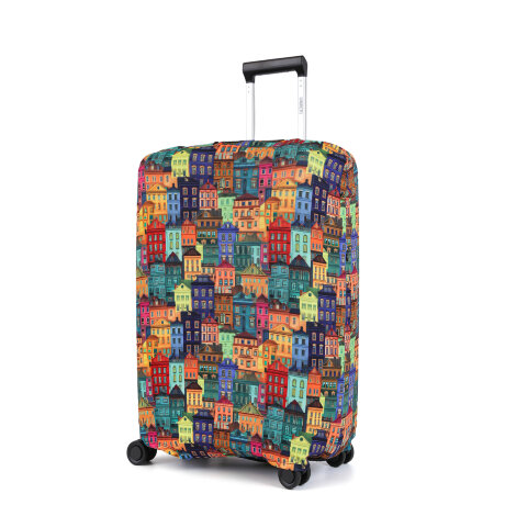 Чехол для чемодана W1074-L  Дома.цв