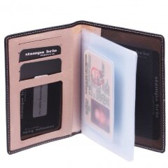 Бумажник водителя Stampa Brio  113-1485C Black/Beige