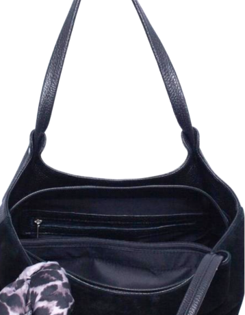 Сумка замшевая Richet 2990LNC black