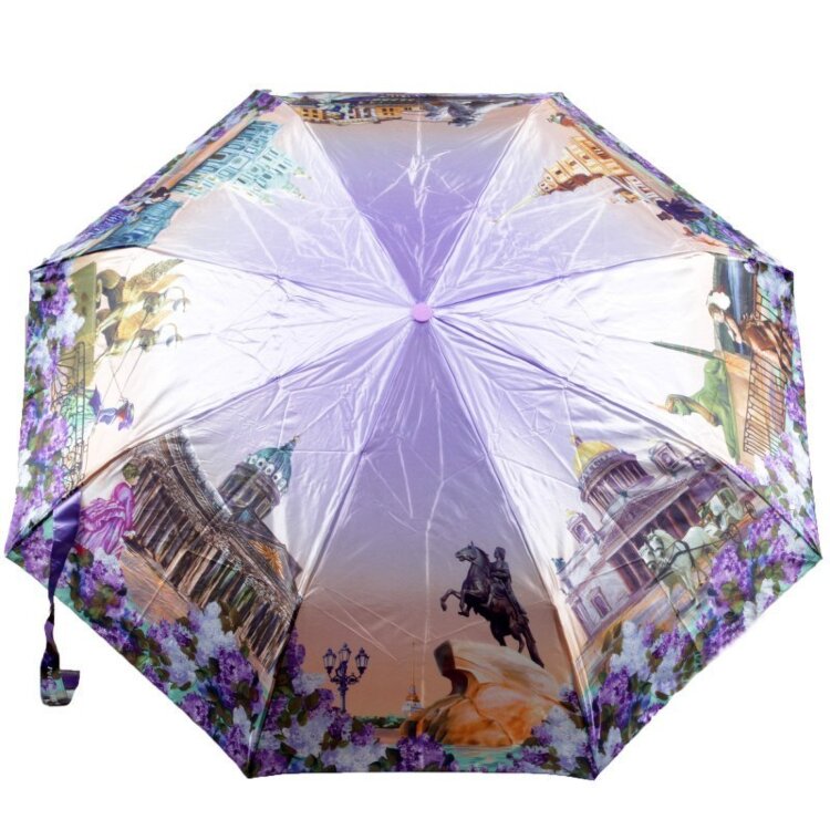Зонтик спб. Зонт три слона сирень. Женский зонт. Зонт женский автомат. Зонт фиолетовый.