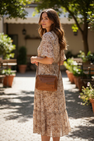 Сумка-клатч Vilenca TK-813 cognac 