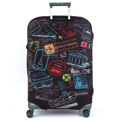 Чехол для чемодана W1080-S Вояж.черн