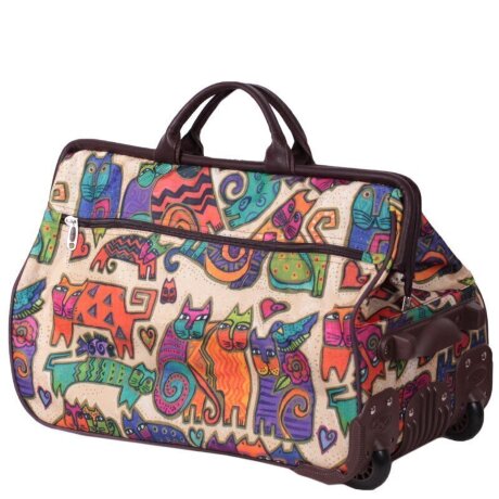 Сумка-саквояж дорожная TsV 513 кошки/кор
