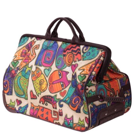 Сумка-саквояж дорожная TsV 513 кошки/кор