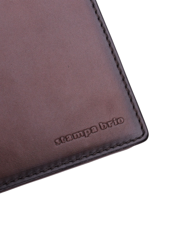 Обложка на паспорт 123-1213DKT Brown Stampa Brio