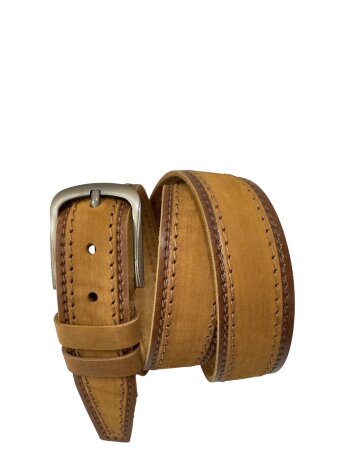 Ремень мужской NS джинс рыж 40мм 