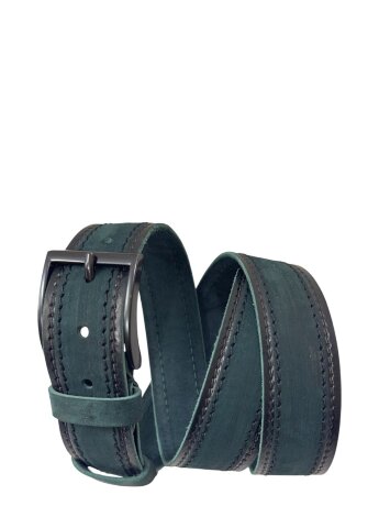 Ремень мужской NS джинс изумр 40мм