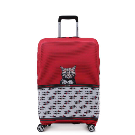 Чехол для чемодана RW1085-S  Кот красн.