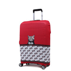 Чехол для чемодана RW1085-M  Кот красн.