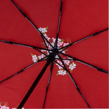 Зонт женский Zemsa 112142 крас/бел.цв