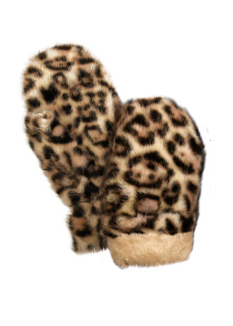 Варежки леопард беж N.Xing