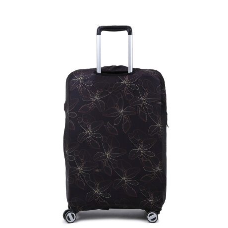 Чехол для чемодана RW1092-L Цветы на черн.