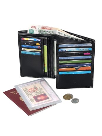 Портмоне 5в1 с RFID защитой 609-3615C brown BGS Stampa Brio