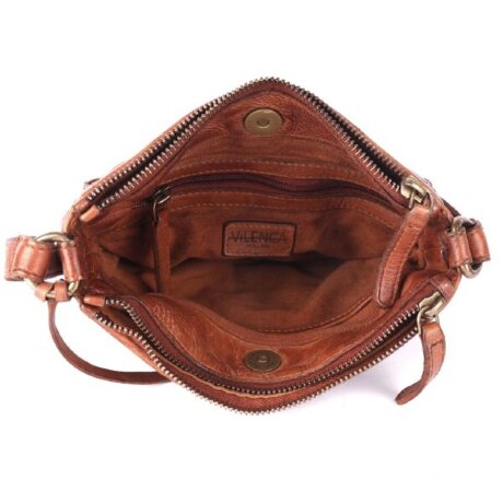 Женская сумка Vilenca TK-514 cognac