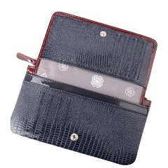 Кошелек Esse Инканто Indigo варан бордо-син