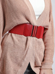 Ремень пояс-резинка 75 красн (60-90) Sharpey