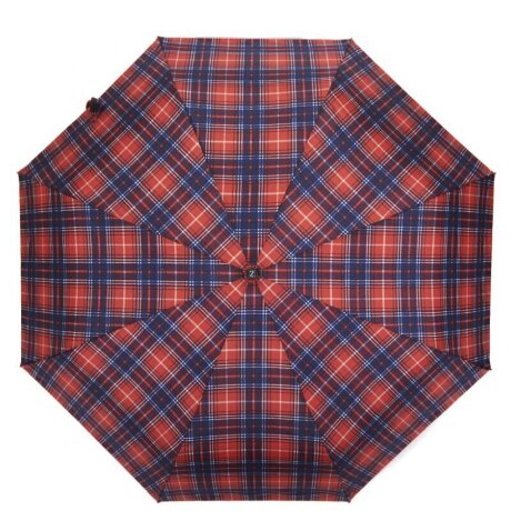 Зонт женский Zemsa 112215 крас/клетка