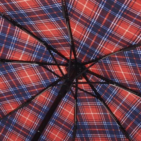Зонт женский Zemsa 112215 крас/клетка