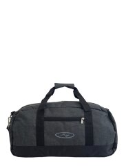 Сумка спорт Ibag 62015 черн/сер холст