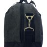 Сумка спорт Ibag 62015 черн/сер холст