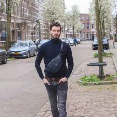 Сумка на пояс Bear CP1565 navy 