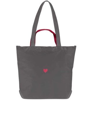Шоппер непромокаемый 1-178 Любовь/сер
