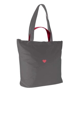Шоппер непромокаемый 1-178 Любовь/сер