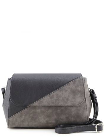 Сумка женская Оливи 1221 черн/сер.замш