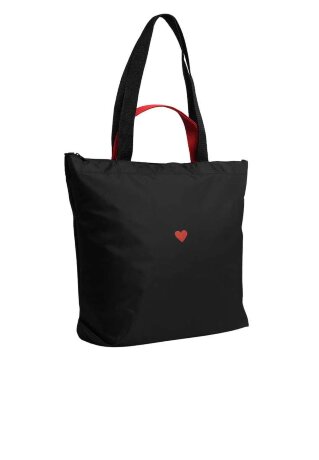Шоппер непромокаемый 1-178 Любовь/черн
