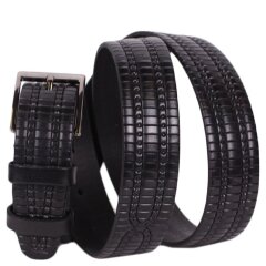 Ремень Sharpey 35 черн.прямоуг. (120)