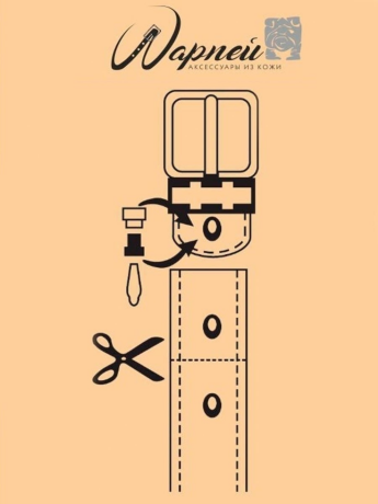 Ремень Premium 35 черн 1стр (120) Sharpey