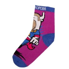Носки бык А112 Супер корова фиол