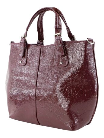 Сумка женская Оливи 1235 борд.лак.жат