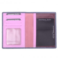 Обложка для паспорта Stampa Brio 268-1514SFP Blue/Pink