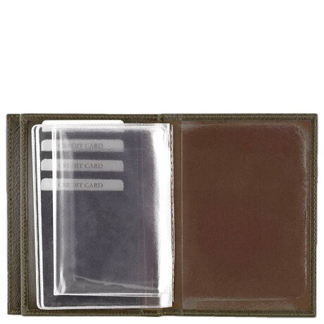Обложка на автодокументы и паспорт 2в1 Qoper 0546 brown