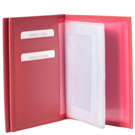 Бумажник водителя 2в1 QOPER 1010 red