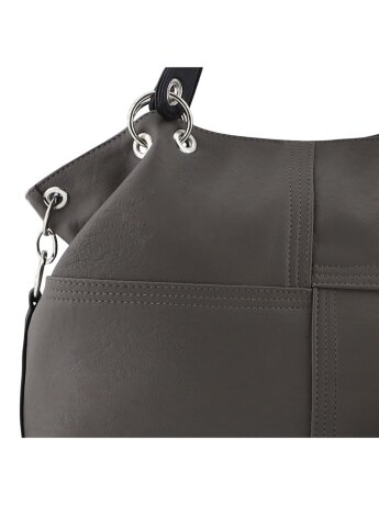 Сумка женская Оливи 1189 сер/черн
