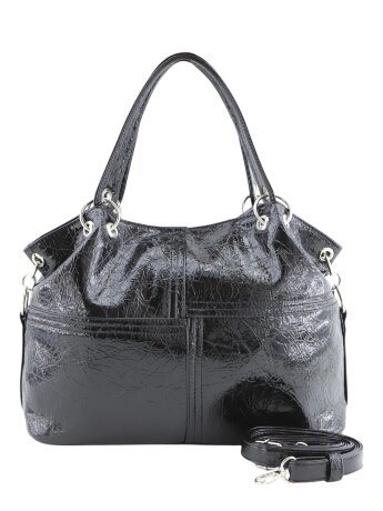Сумка женская Оливи 1189 черн/лак/жат
