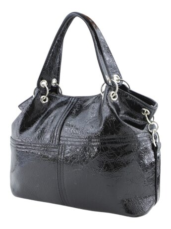 Сумка женская Оливи 1189 черн/лак/жат