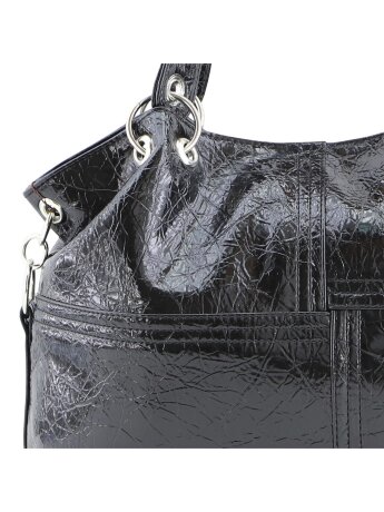 Сумка женская Оливи 1189 черн/лак/жат