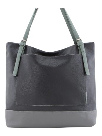 Сумка женская Оливи 1251 черн/сер.зел