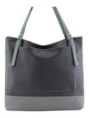 Сумка женская Оливи 1251 черн/сер.зел