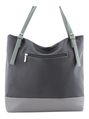 Сумка женская Оливи 1251 черн/сер.зел