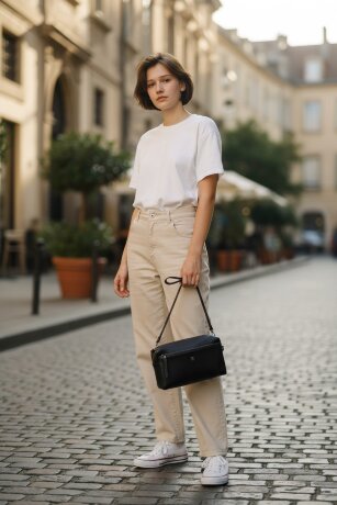 Сумка женская SHARPEY 1-3176 черн фл.