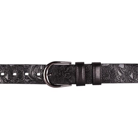 Ремень цветы 40 черн (120) Sharpey