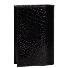 Обложка на паспорт черн/крок/лак