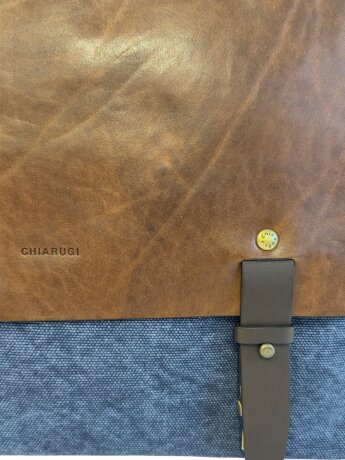 Сумка для ноутбука и документов Chiarugi 854002 brown/blue